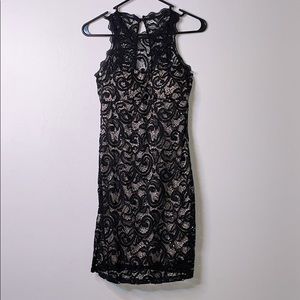 Black lace dress